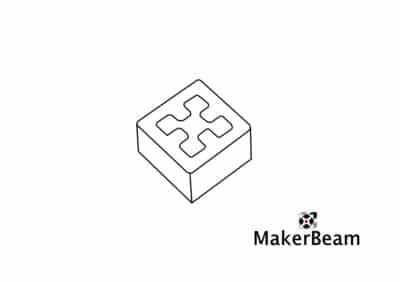MakerBeam eind kap