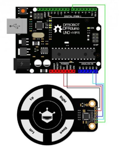 Schéma de capteur de geste Arduino