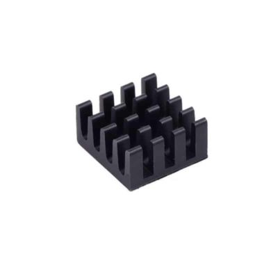 Zwarte heatsink voor Raspberry Pi