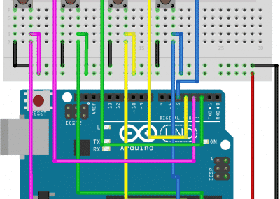 Arduino Simon Says Fritzing schema