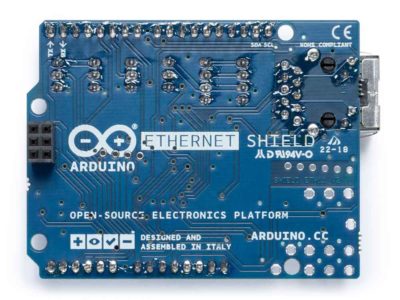 Arduino ethernet shield achterkant