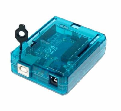 ABS Behuizing Arduino Uno Blauw reset pin