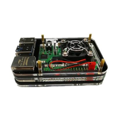 Acryl behuizing pi 4 fan of display