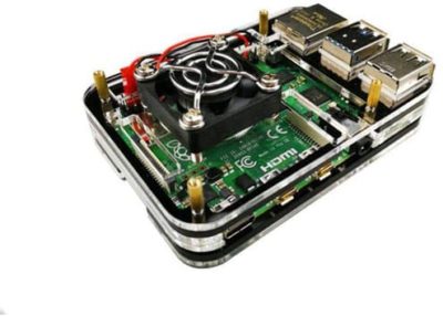 Acryl behuizing pi 4 fan of display