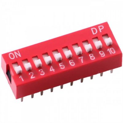 DIP Switch 10 schakelaars