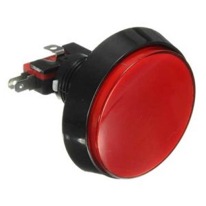 bouton arcade 60mm Rouge
