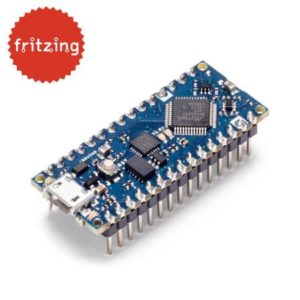 Arduino Nano Every board met headers - gratis fritzing bestand