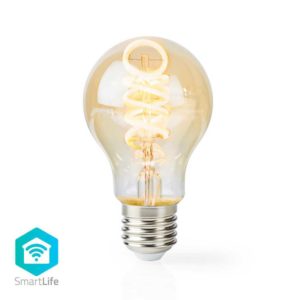Wi-Fi Warm to Cool White LED Filament Lamp | Rotated | E27 | A60 | 5,5 W | 350 lm