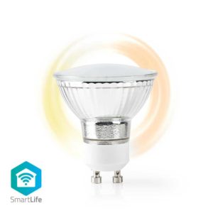 Wi-Fi Smart LED-Lamp | Warm Wit | GU10 | Dim naar Extra Warm Wit (1800 K)