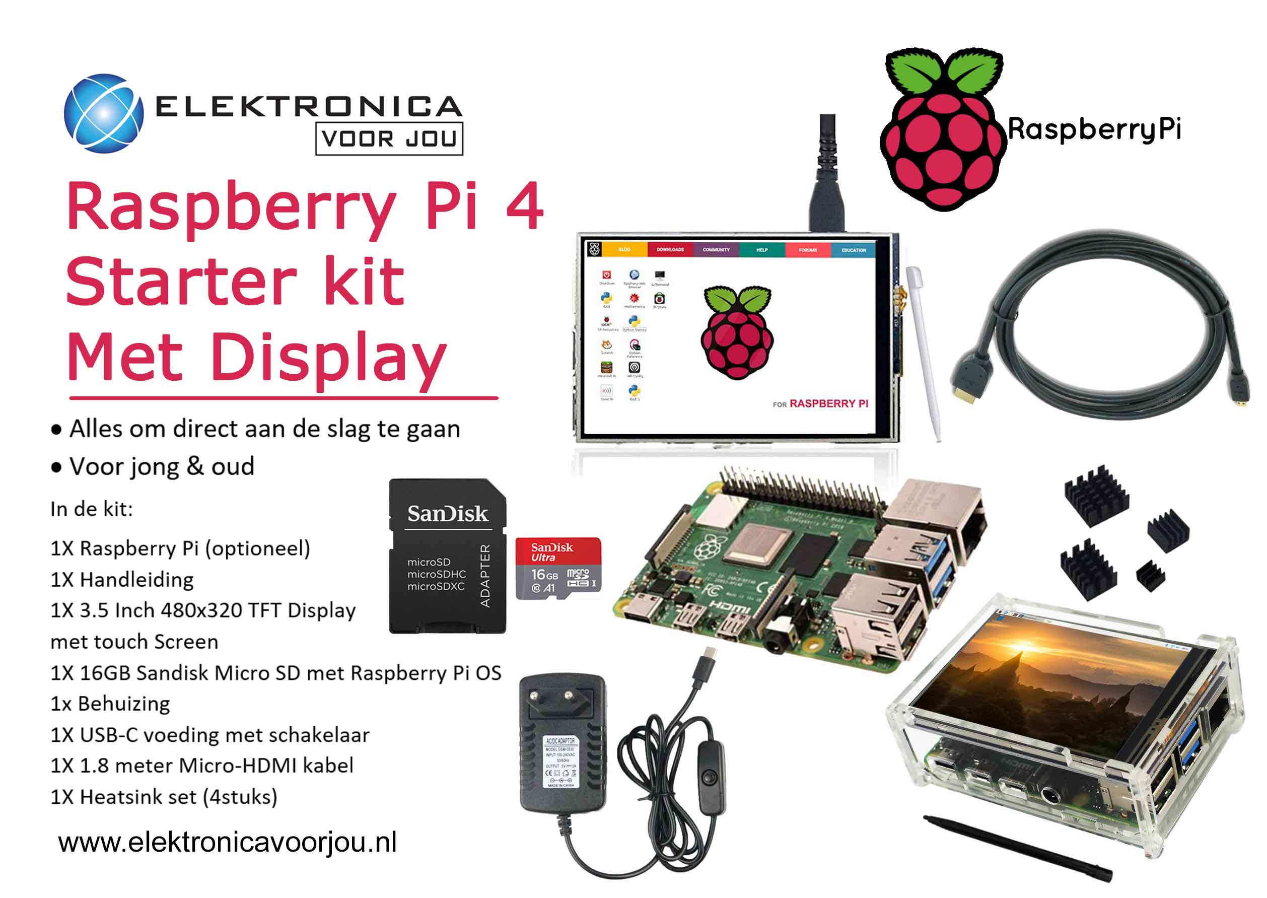 Raspberry Pi Starter kit with Display Ordered before 16:00 home  tomorrow!