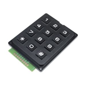 3X4 keypad black