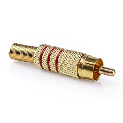 Tulp connector rood