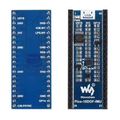 10-DOF IMU Sensor Module for Raspberry Pi Pico, Onboard ICM20948 and LPS22HB Chip