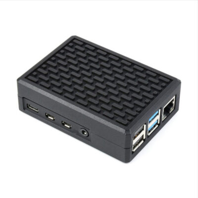 Aluminum Grid Grooved Case for Raspberry Pi 4, Inner Heatsink Pillars