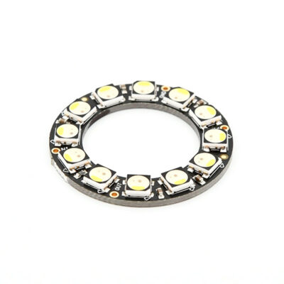 NeoPixel Ring - 12 x 5050 RGBW LEDs w/ Integrated Drivers - Cool White - ~6000K