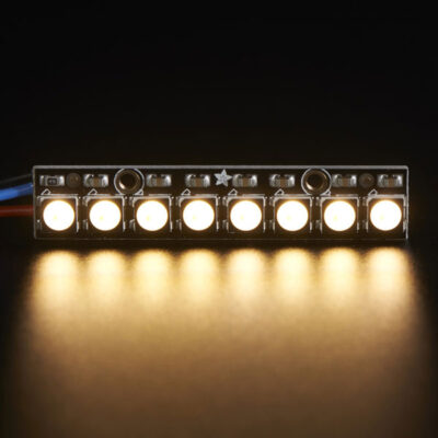 NeoPixel Stick - 8 x 5050 RGBW LEDs - Warm White - ~3000K