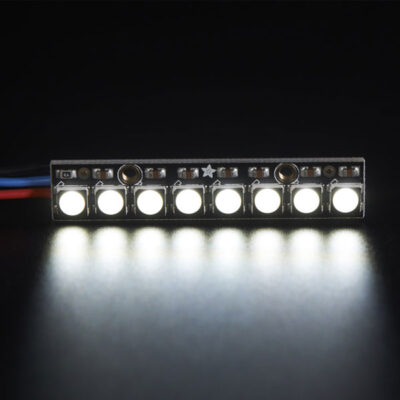 NeoPixel Stick - 8 x 5050 RGBW LEDs - Cool White - ~6000K