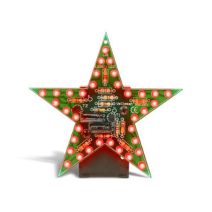 Flashing Red LED Star Solder Project