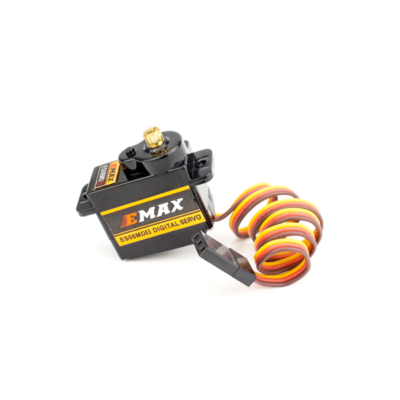 Zijkant van een EMAX ES08MD II Mini Servo