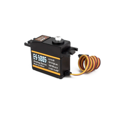 Zijaanzicht van een EMAX ES3005 Waterproof Servo