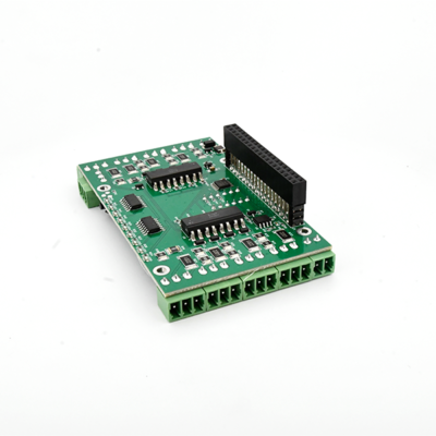 Zijaanzicht van een 8-HV Digital Inputs HAT Voor Raspberry Pi