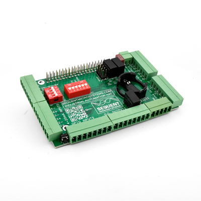 Voorkant van een Industriële Automatiserings HAT Voor Raspberry Pi