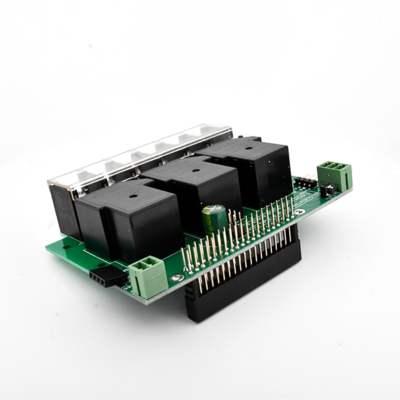 Achterkant van een RS485 Daisy-channable HAT Voor Raspberry Pi