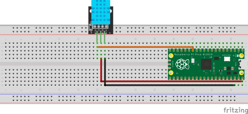 Raspberry Pi Pico – Les 3: Raspberry Pi Pico temperatuur sensor