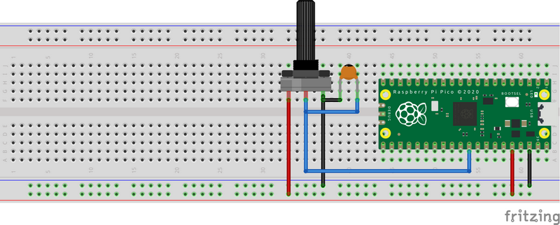 Raspberry Pi Pico – Lesson 4: Raspberry Pi Read Pico analog sensor