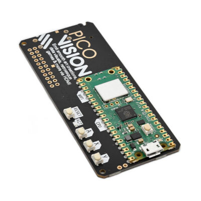 Achterkant Pimoroni PicoVision met Pico W