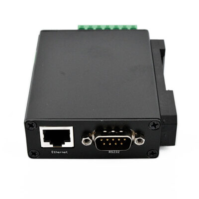 Achterkant Rail-Mount Serial Server - RS232/485/422 naar RJ45 Ethernet Module - POE