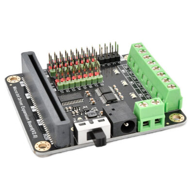 Voorkant Micro:bit Motor/Servo driver board