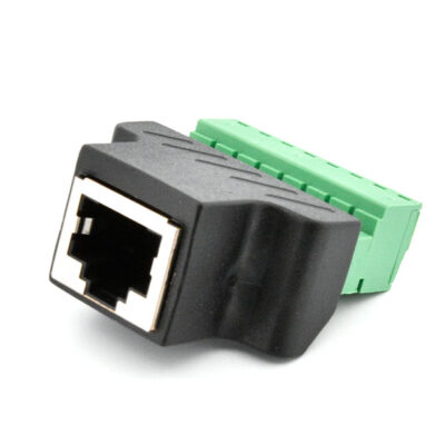 Female Ethernet RJ45 naar 8-pin terminal