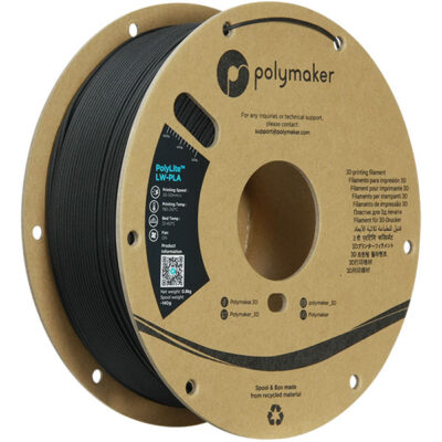 PolyLite LW-PLA Black - 1,75mm - 0,8KG