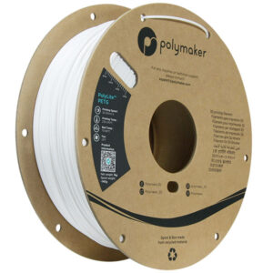Filamento Polymaker - PolyLite PETG bianco - 1,75 mm - 1 kg