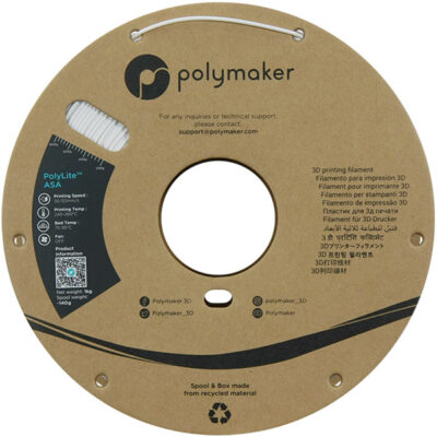 Spoel PolyLite ASA White Filament