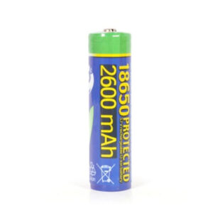 Voorkant Lithium-ion 18650 Batterij - beveiligd - 2600mAh