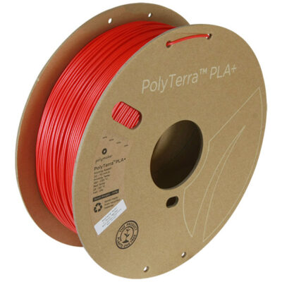 Polymaker Filament - PolyTerra PLA+ Red - 1,75mm - 1KG zijkant