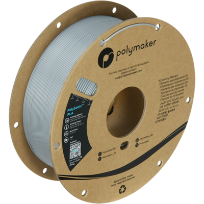 Bovenkant Filament – PolySonic PLA Grey – 1,75mm – 1KG