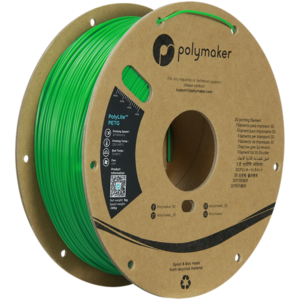 Zijkant Polymaker Filament - PolyLite PETG Green - 1,75mm - 1KG