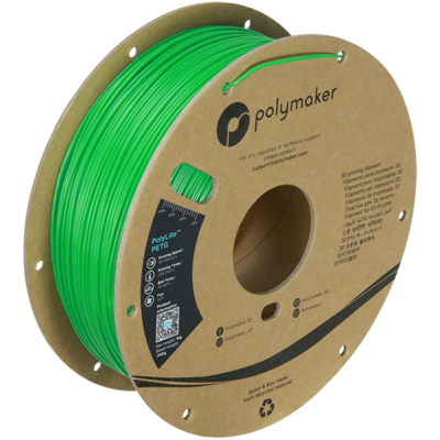 Voorkant Polymaker Filament - PolyLite PETG Green - 1,75mm - 1KG