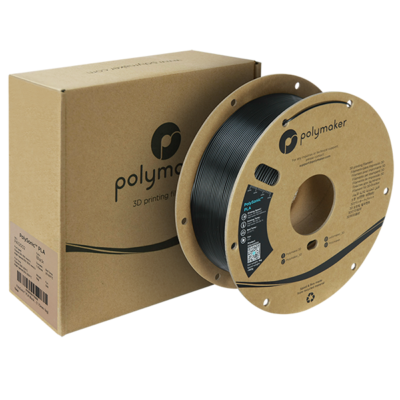 Polymaker Filament – PolySonic PLA Black – 1,75mm – 1KG met doos