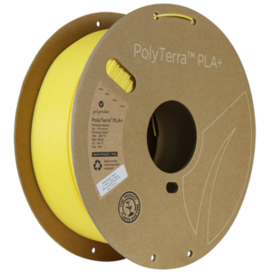 Polymaker Filament – PolyTerra PLA+ Yellow – 1,75mm – 1KG zijkant