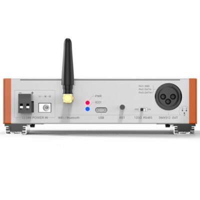 Achterkant DMX512 controller