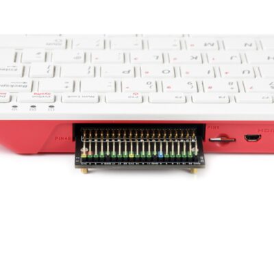 mounted Raspberry Pi 400 GPIO Header Adapter